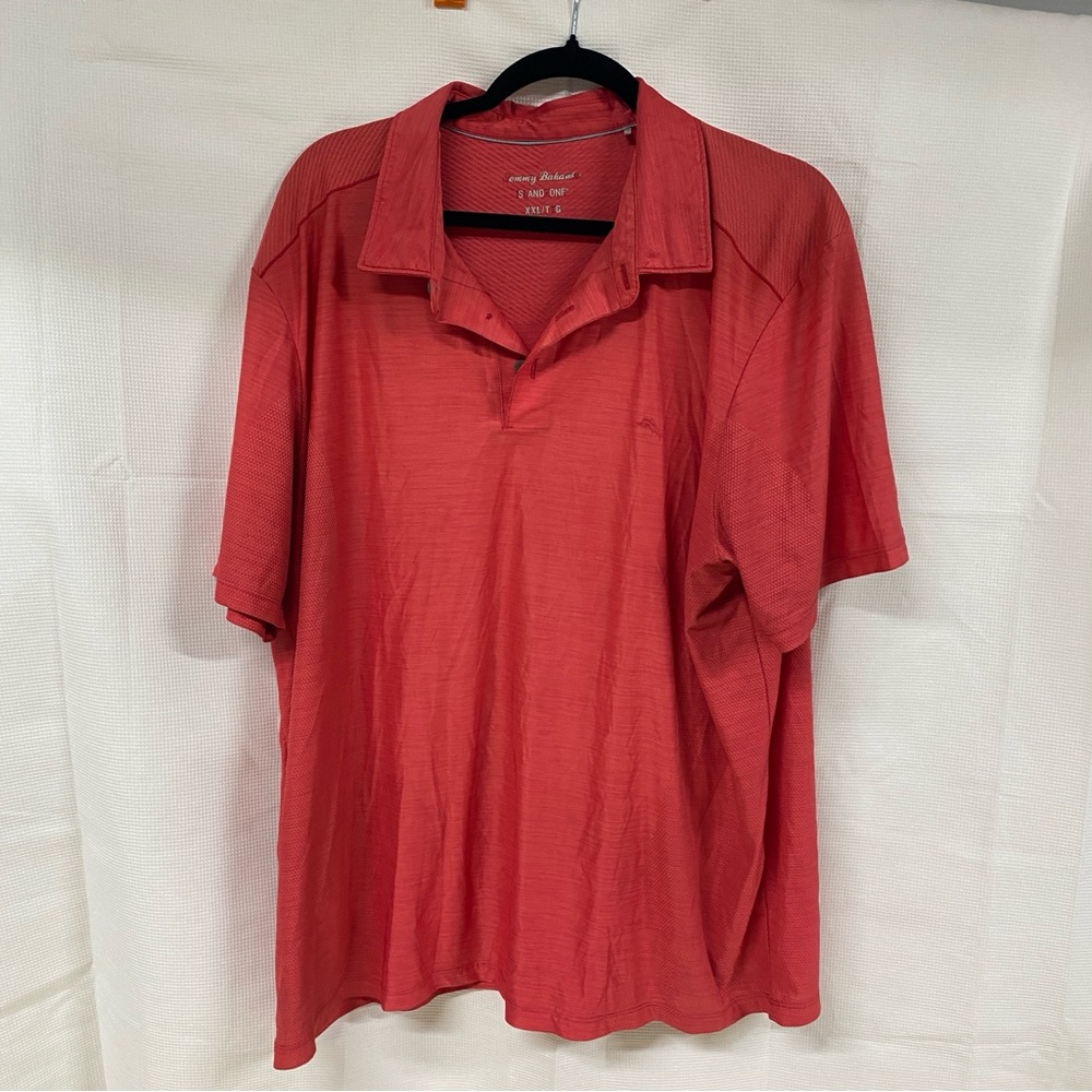 Tommy Bahama Men's Red Polo Shirt - Size XXL
